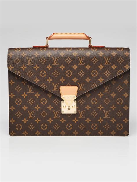 louis vuitton monogram canvas serviette conseiller briefcase bag